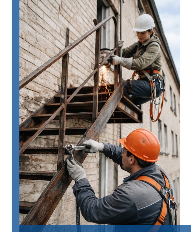 Ремонт и восстановление пожарных лестниц с выездом в Белебее