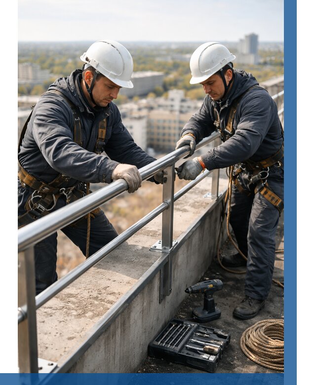 Монтаж перил на высоте в Белебее от 2550 р. | ВЫСОТНИК-Блб