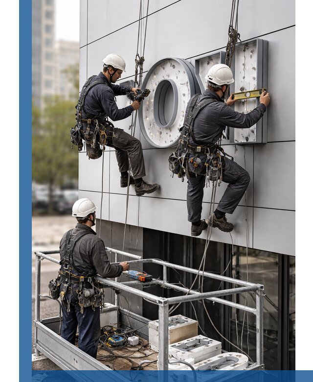 Профессиональный монтаж световых букв в Белебее под ключ