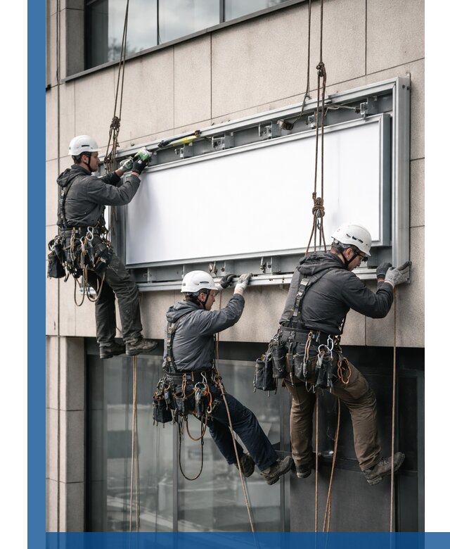 Профессиональный монтаж светового короба под ключ в Белебее