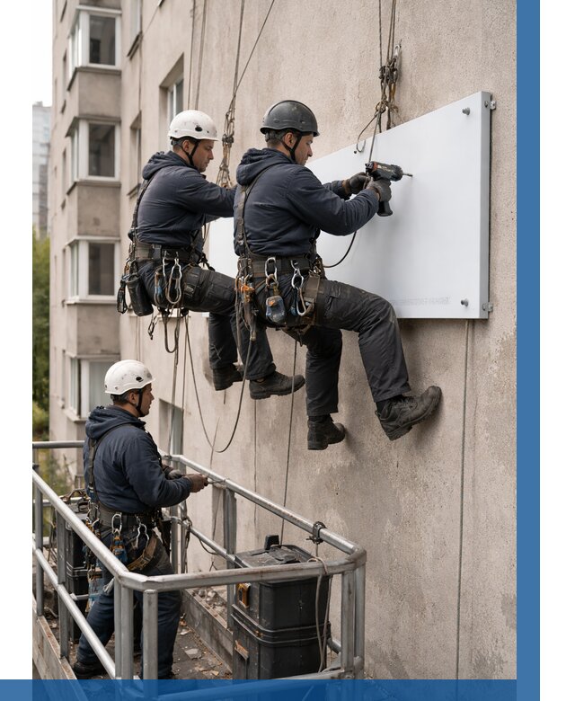 Монтаж табличек и указателей в Белебее от 3570 р. | ВЫСОТНИК-Блб