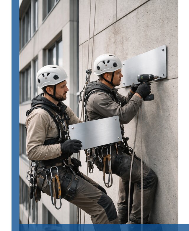 Монтаж табличек и указателей в Белебее для зданий и сооружений