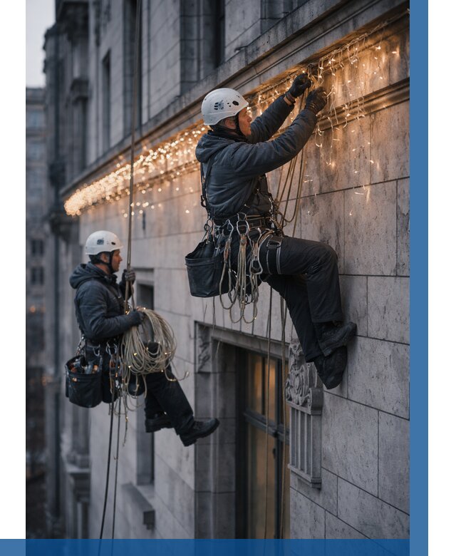 Монтаж новогодней иллюминации в Белебее от 8671 р. | ВЫСОТНИК-Блб