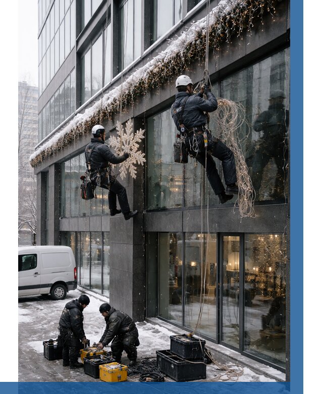 Демонтаж новогоднего оформления в Белебее от 5611 р. | ВЫСОТНИК-Блб