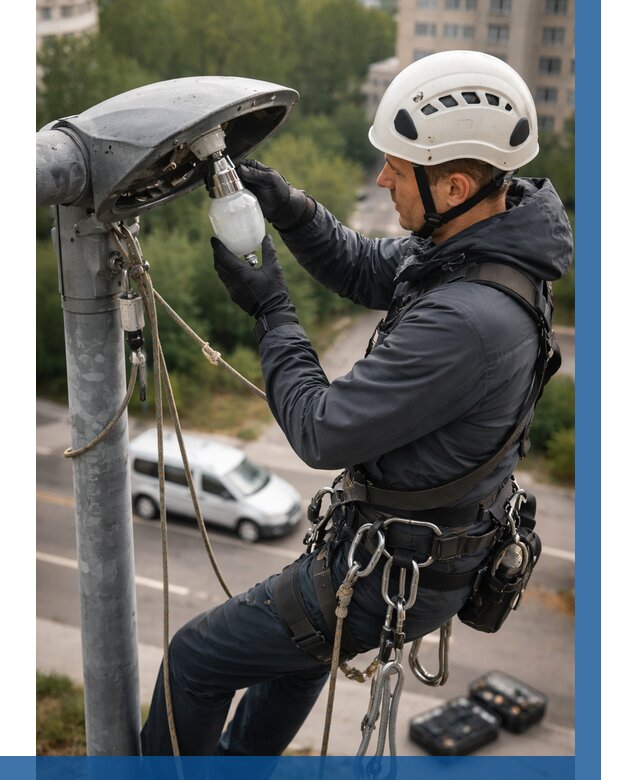 Замена ламп на высоте в Белебее от 2550 р. | ВЫСОТНИК-Блб