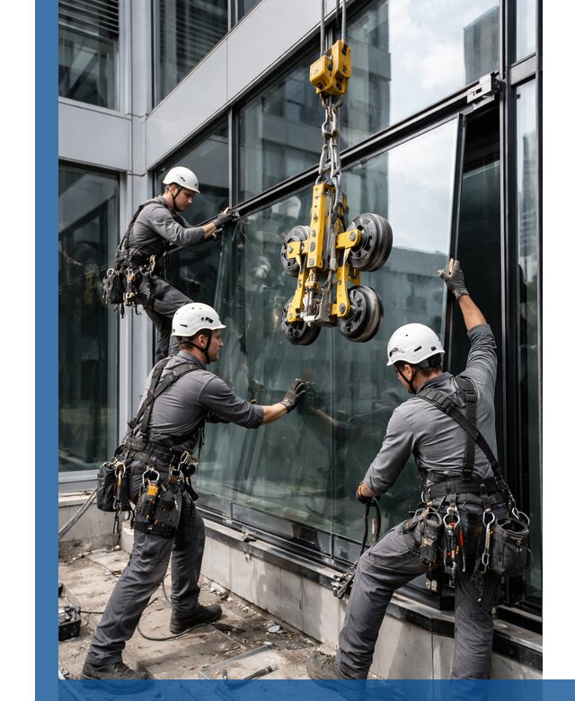 Структурное остекление фасадов в Белебее монтаж и обслуживание