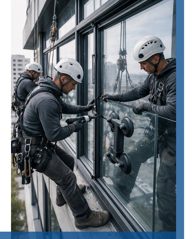 Витражное остекление зданий в Белебее от 3570 р. | ВЫСОТНИК-Блб