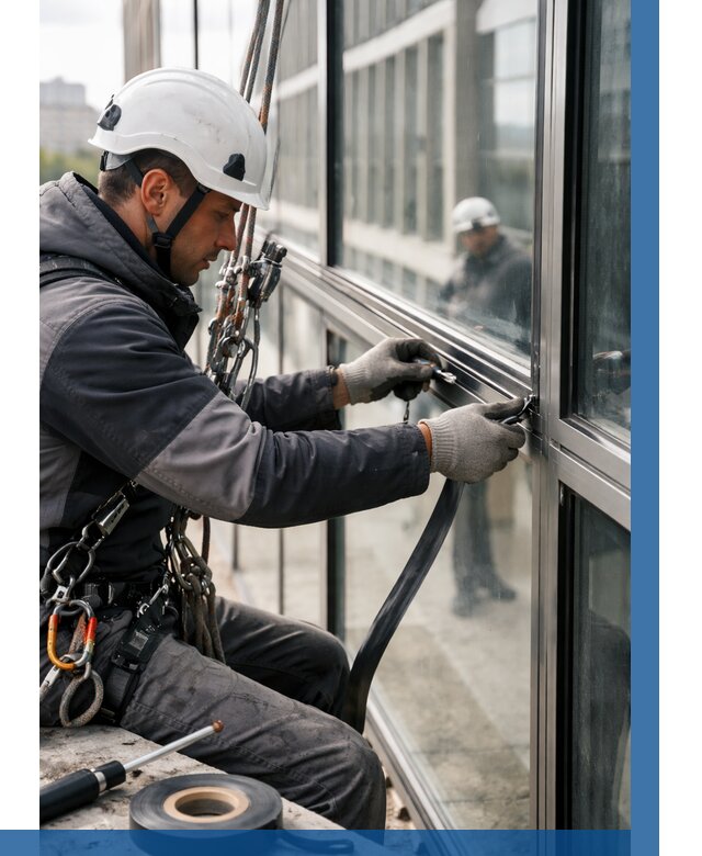 Ремонт витражных конструкций в Белебее от 3570 р. | ВЫСОТНИК-Блб