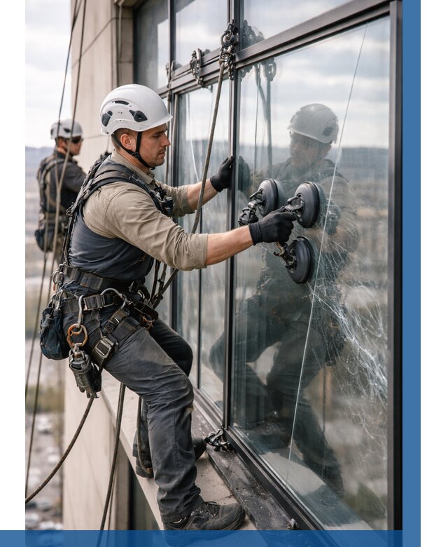 Замена стекла в витраже в Белебее под ключ от 8671 р. | ВЫСОТНИК-Блб