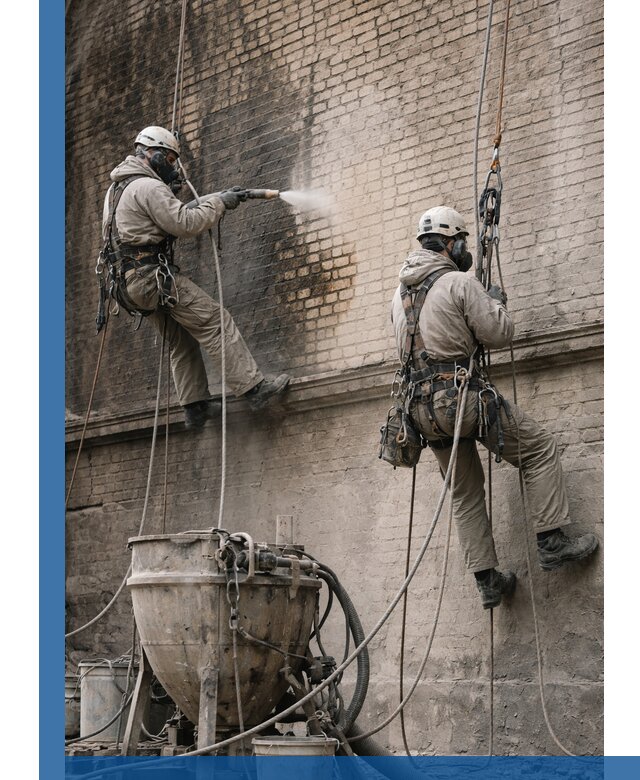 Пескоструйная очистка фасадов в Белебее профессионально