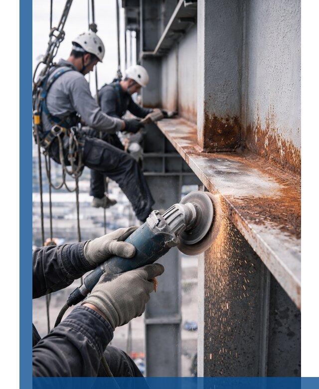 Зачистка металла от ржавчины и подготовка поверхностей в Белебее