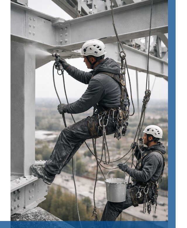 Покраска металлоконструкций на высоте в Белебее 357 р |ВЫСОТНИК-Блб