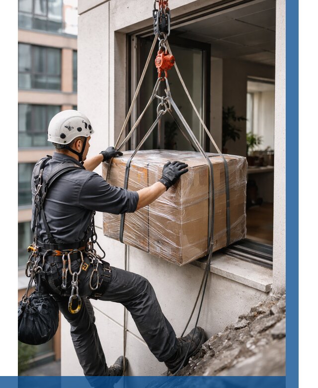 Подъем груза через окно в Белебее от 4590 р. | ВЫСОТНИК-Блб