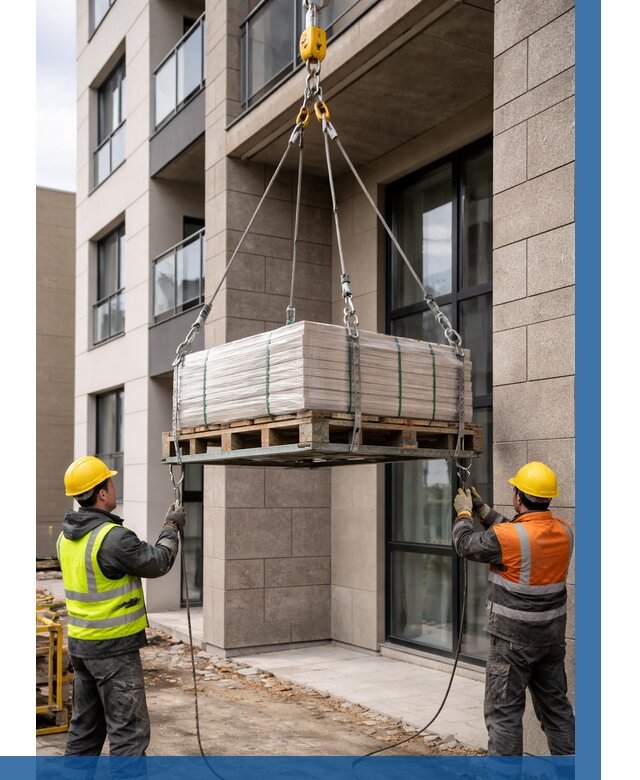 Подъем керамогранита на этаж в Белебее от 3570 р. | ВЫСОТНИК-Блб