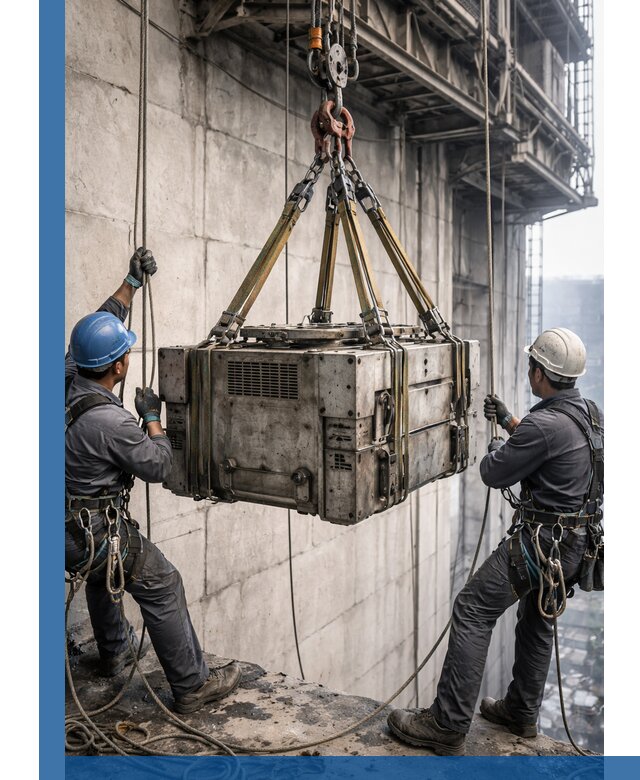 Такелажные работы на высоте, подъем и монтаж грузов в Белебее