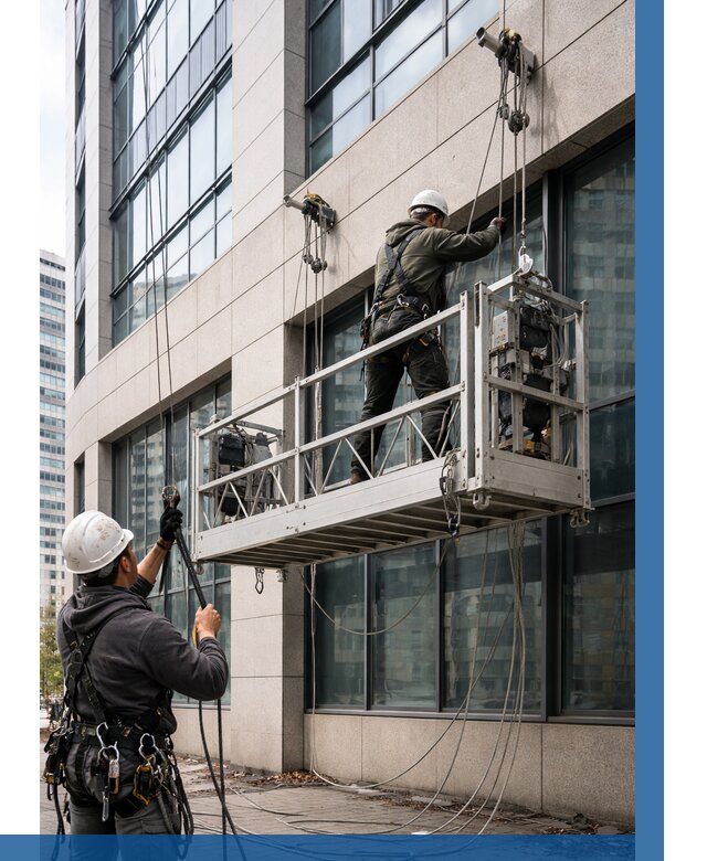 Монтаж и подъем фасадной люльки в Белебее от 12241 р. | ВЫСОТНИК-Блб