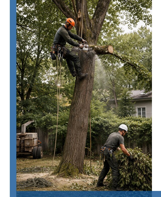Кронирование деревьев в Белебее, безопасная высотная обрезка