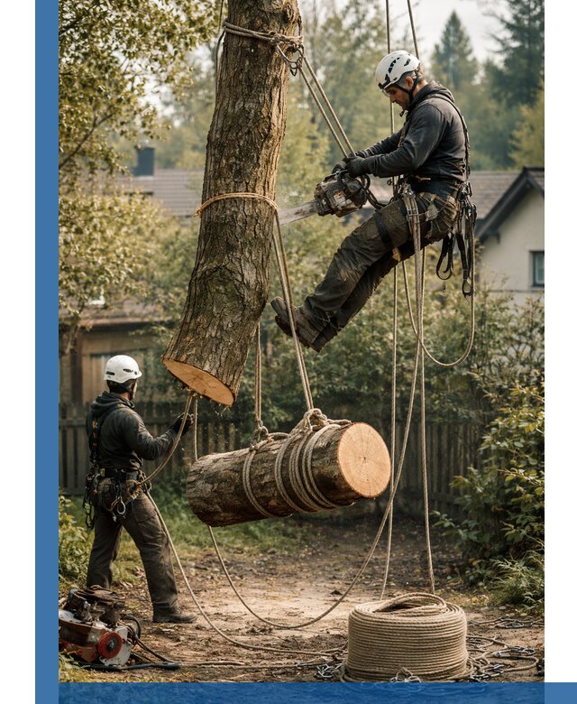 Валка деревьев частями в Белебее, безопасно и аккуратно