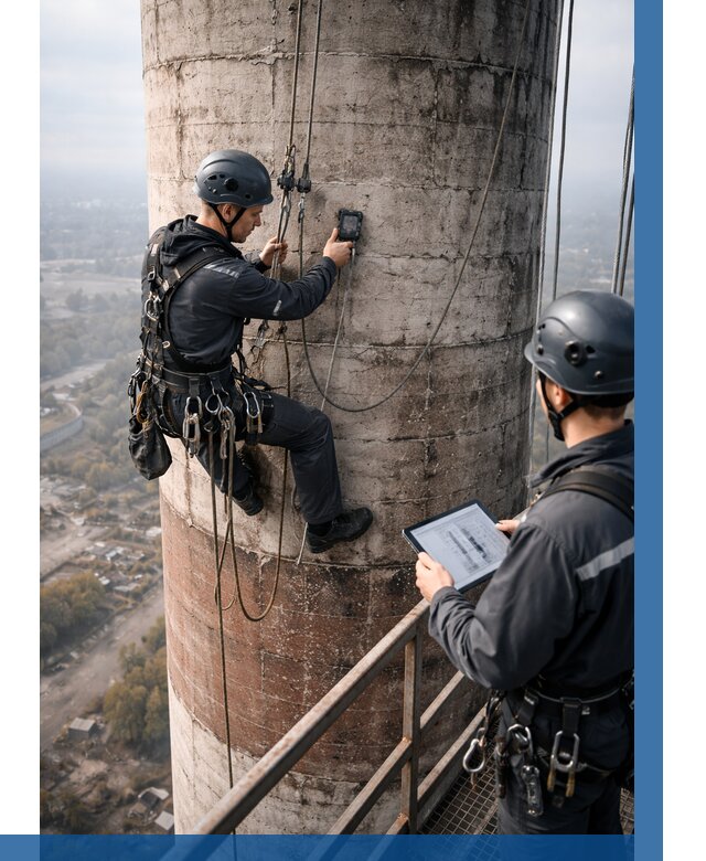 Обследование дымовой трубы в Белебее от 8161 р. | ВЫСОТНИК-Блб