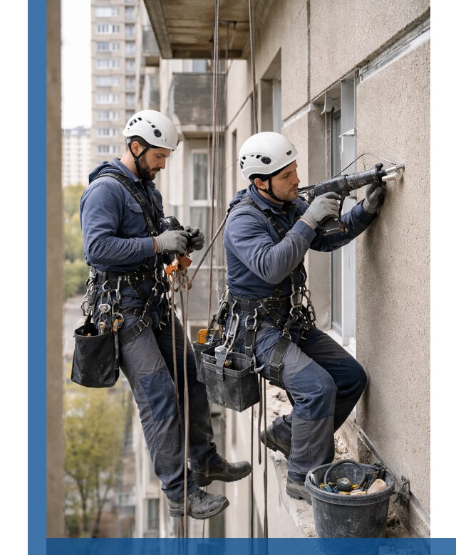 Промышленные альпинисты высотные работы и монтаж в Белебее